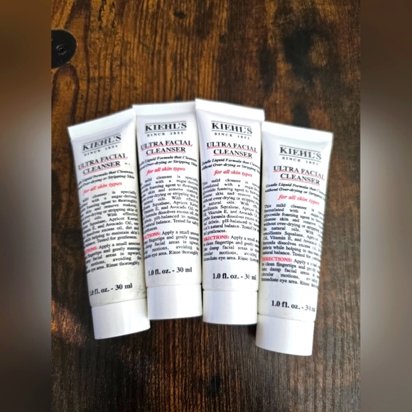 Kiehl's Other - NEW! Kiehl's, Ultra Facial Cleanser, 1.0 fl oz/30ml, BUNDLE of 4